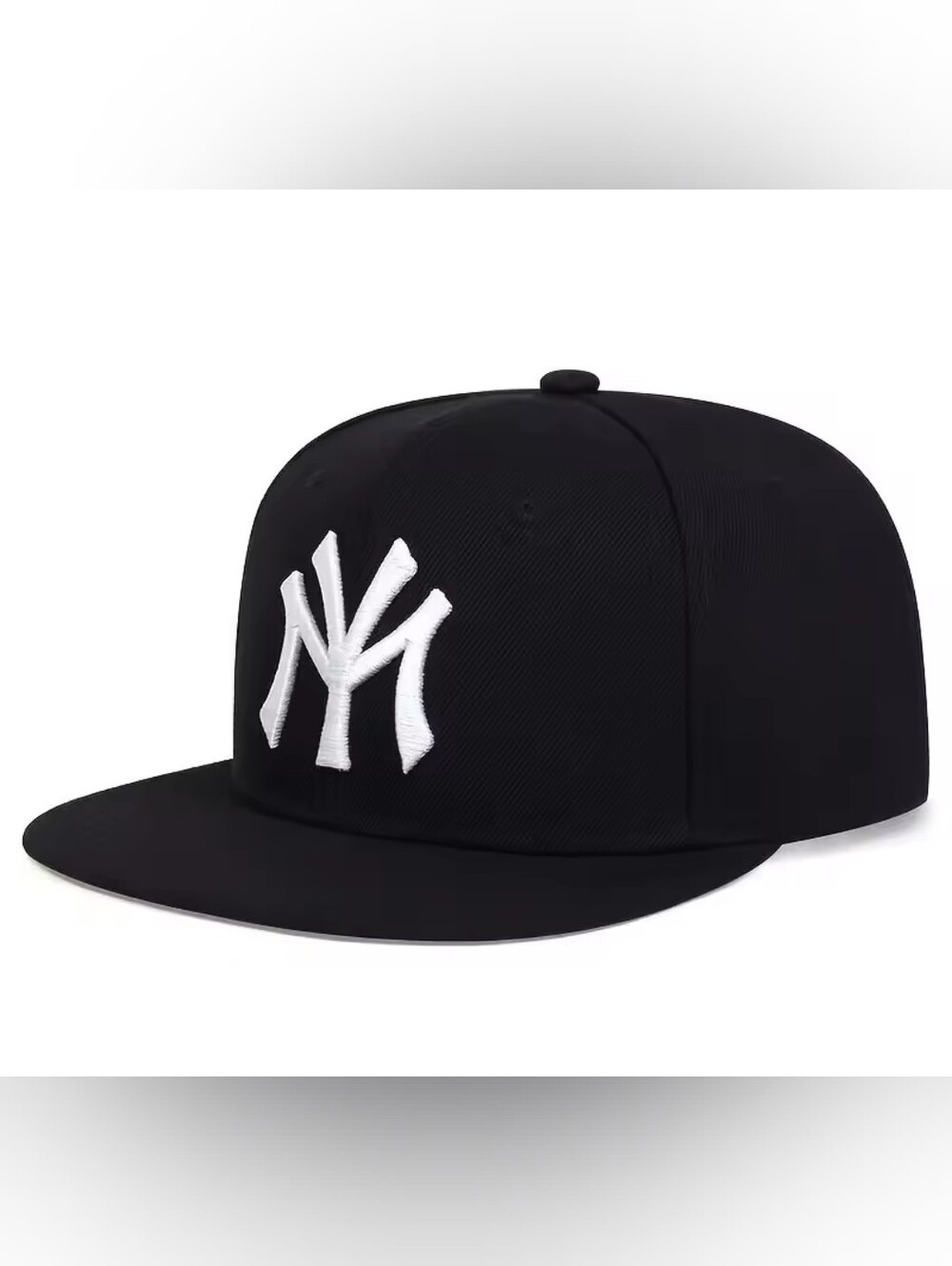 New York Embroidered Black Snapback Cap